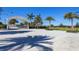 Large outdoor event space with a stage, landscaping and lighting for gatherings and entertainment at 4927 Carova Way, Bradenton, FL 34211