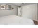 Cozy bedroom featuring ample closet space and modern decor at 5750 Carriage Dr, Sarasota, FL 34243