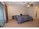 Bedroom with ceiling fan, wood flooring, and plenty of natural light at 603 Saint Andrews Dr, Sarasota, FL 34243