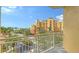 Balcony view overlooking the building and landscape at 610 Riviera Dunes Way # 308, Palmetto, FL 34221