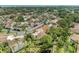 Aerial view of the neighborhood, featuring lush landscaping and beautiful waterfront views at 6101 34Th W St # 28E, Bradenton, FL 34210