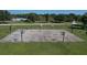 An aerial view of a large basketball court with several hoops at 6470 Indigo Bunting Pl, Lakewood Ranch, FL 34202