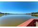 Expansive lake view featuring clear water with lush greenery on the banks, offering serenity and natural beauty at 8408 Whispering Woods Ct, Lakewood Ranch, FL 34202