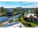 Waterfront condominiums with private boat docks along the canal at 9409 Catalina Dr, Bradenton, FL 34210