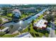 Waterfront condominiums feature private boat docks along the canal at 9409 Catalina Dr, Bradenton, FL 34210