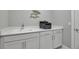 Convenient office space with generous countertop area and plenty of cabinets for storage at 10414 Spring Tide Way, Parrish, FL 34219