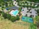 Community aerial showing pool, playground, basketball court and clubhouse at 11342 77Th E St, Parrish, FL 34219