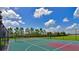 Community basketball court surrounded by green space and fencing at 11342 77Th E St, Parrish, FL 34219