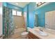 Bathroom featuring a shower-tub combo and vanity sink at 11342 77Th E St, Parrish, FL 34219