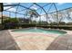 Enclosed swimming pool with brick paved patio, complemented by manicured hedges providing a tranquil outdoor retreat at 12240 Thornhill Ct, Lakewood Ranch, FL 34202