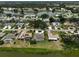 Aerial view of homes near a lake, showcasing the neighborhood at 1227 Waterside Ln, Venice, FL 34285