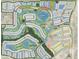 Aerial view of the community showing lush landscaping, water features, and walking paths at 16404 Isola Pl, Bradenton, FL 34211