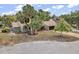 Charming single-Gathering home surrounded by lush palm trees and landscaping, featuring a two-car garage at 1809 Buccaneer Ter, Sarasota, FL 34231
