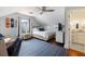 Bright bedroom with decor and ensuite bathroom at 1841 Datura St, Sarasota, FL 34239