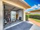The garage offers ample space with its open door, providing convenient access and storage options at 2188 Corinne S Ct # A, St Petersburg, FL 33712