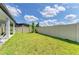 Well-maintained backyard with green grass and a privacy fence at 2926 61St E Dr, Ellenton, FL 34222