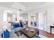 Bright living room with hardwood floors, stylish decor, and a seamless transition to the outdoor space at 315 Heritage Isles Way, Bradenton, FL 34212