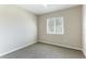Simple, carpeted bedroom featuring a window with natural light and a ceiling fan at 3303 Pine Top Dr, Valrico, FL 33594