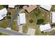 Aerial view of a well-maintained home showcasing its roof and neighborhood at 445 Matisse S Cir # 445, Nokomis, FL 34275