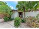 Front entrance featuring mature tropical landscaping and a well-maintained walkway at 4644 Red Maple Rd # 1303, Bradenton, FL 34210