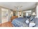 Charming bedroom with a view of an ensuite bathroom and closet space at 5619 Bayshore Rd # 164, Palmetto, FL 34221