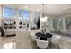 Cozy breakfast nook features a bay window with a window seat, modern decor, and natural light at 6919 Westchester Cir, Lakewood Ranch, FL 34202