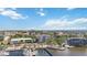 City aerial view showing building close to beautiful marina at 1400 1St W Ave # 203, Bradenton, FL 34205