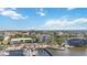 City overview with the building close to waterfront and marina at 1400 1St W Ave # 203, Bradenton, FL 34205