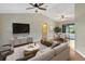 Cozy living room featuring modern furniture, neutral colors, and a stylish decor at 3510 Shawn St, Punta Gorda, FL 33980