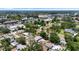 An aerial view showcasing the neighborhood's tree-lined streets and homes, offering a serene suburban setting at 3616 Stardust Pl, Sarasota, FL 34232