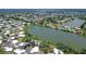 Aerial view of the property nestled on a lake with lush surroundings in a serene neighborhood at 415 Courbet Dr # 415, Nokomis, FL 34275