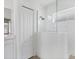 Bathroom with a glass enclosed shower and a closet at 4315 Deep Creek Ter, Parrish, FL 34219