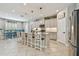 Kitchen with island bar top and stainless steel appliances at 5904 114Th E Dr, Parrish, FL 34219