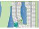 Community map showing lot 70 near a lake, streets, and a dog park at 650 Maldives Trl, Sarasota, FL 34234