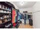 Organized walk-in closet with shelving and hanging storage at 6708 11Th Nw Ave, Bradenton, FL 34209