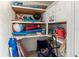 Storage area filled with beach equipment, offering ample space for recreational gear and accessories at 6713 Midnight Pass Rd # 4, Sarasota, FL 34242