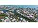 Wonderful aerial view of the neighborhood on the water, located close to the sandy beach at 120 Hammock Rd, Anna Maria, FL 34216