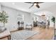 Bright living room with hardwood floors, large windows, and modern decor at 1234 29Th St N, St Petersburg, FL 33713