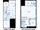 Detailed floor plan showcasing the layout of the first and second floor with dimensions at 12822 Del Corso Loop, Bradenton, FL 34211