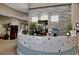Reception desk featuring a textured wall and various decorations and signage at 12822 Del Corso Loop, Bradenton, FL 34211