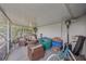Spacious lanai with comfortable seating for relaxing outdoors at 1432 Colony Pl, Venice, FL 34292