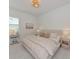 Comfortable bedroom with a large bed, side tables and art adding a touch of elegance at 17904 Palmiste Dr, Bradenton, FL 34202