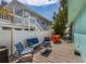 Spacious outdoor deck features comfortable seating, perfect for enjoying the fresh air and socializing at 205 71St St # B, Holmes Beach, FL 34217