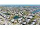 Bird's eye view showcasing neighborhood and surrounding canals at 306 68Th St, Holmes Beach, FL 34217