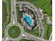 Birds eye view of the community pool, clubhouse and recreational areas at 3834 Silver Strand Trl, Palmetto, FL 34221