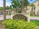 Vintage Grand on Palmer Ranch community entrance sign amid lush landscaping on a bright, sunny day at 4037 Crockers Lake Blvd # 17, Sarasota, FL 34238