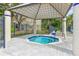 Relaxing community hot tub in a covered gazebo at 4037 Crockers Lake Blvd # 17, Sarasota, FL 34238