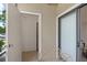 Covered patio with outdoor seating and a view to the exterior of the property at 4037 Crockers Lake Blvd # 17, Sarasota, FL 34238