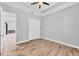 This bedroom features hardwood floors, recessed lighting and a closet with double doors at 4312 Vasco St, Punta Gorda, FL 33950