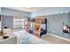 Whimsical bedroom with a pirate-themed bunk bed and blue accents at 5126 15Th W Ave, Bradenton, FL 34209